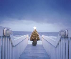 yapboz Küçük ön deniz Noel ağacı dekore